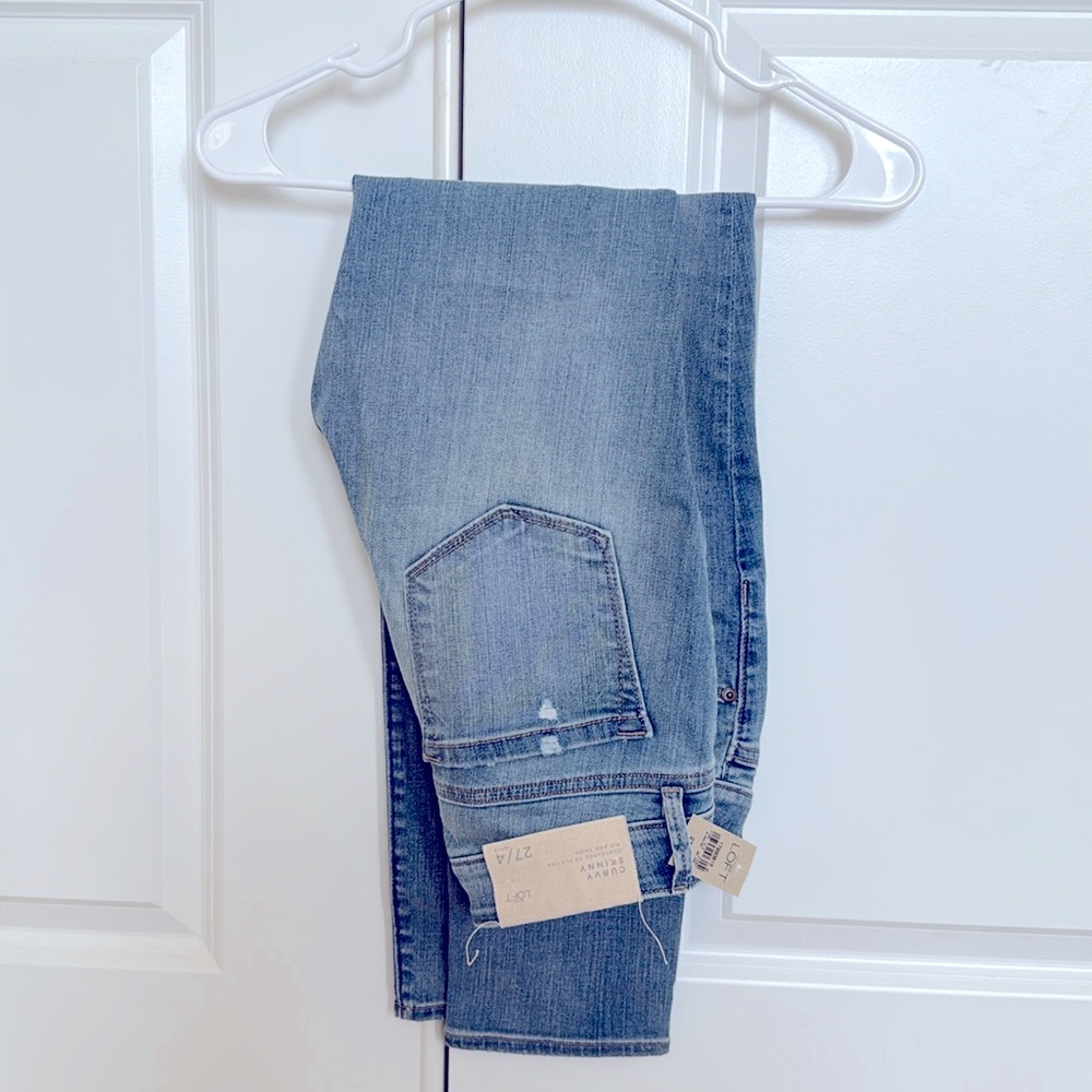 LOFT PETITE - Curvy Skinny Ankle Denim Jeans - Size 4 / 27
